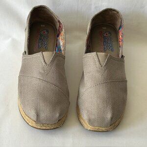 Bob's from Skechers Memory Foam Espadrille w/jute like Wedge Heel